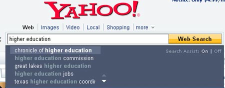 Yahoo Search Assist for Higher Education yahoo search assist Links of the Week August 29th