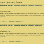events events 150x150 How Le Moyne College is Using DotNetNuke